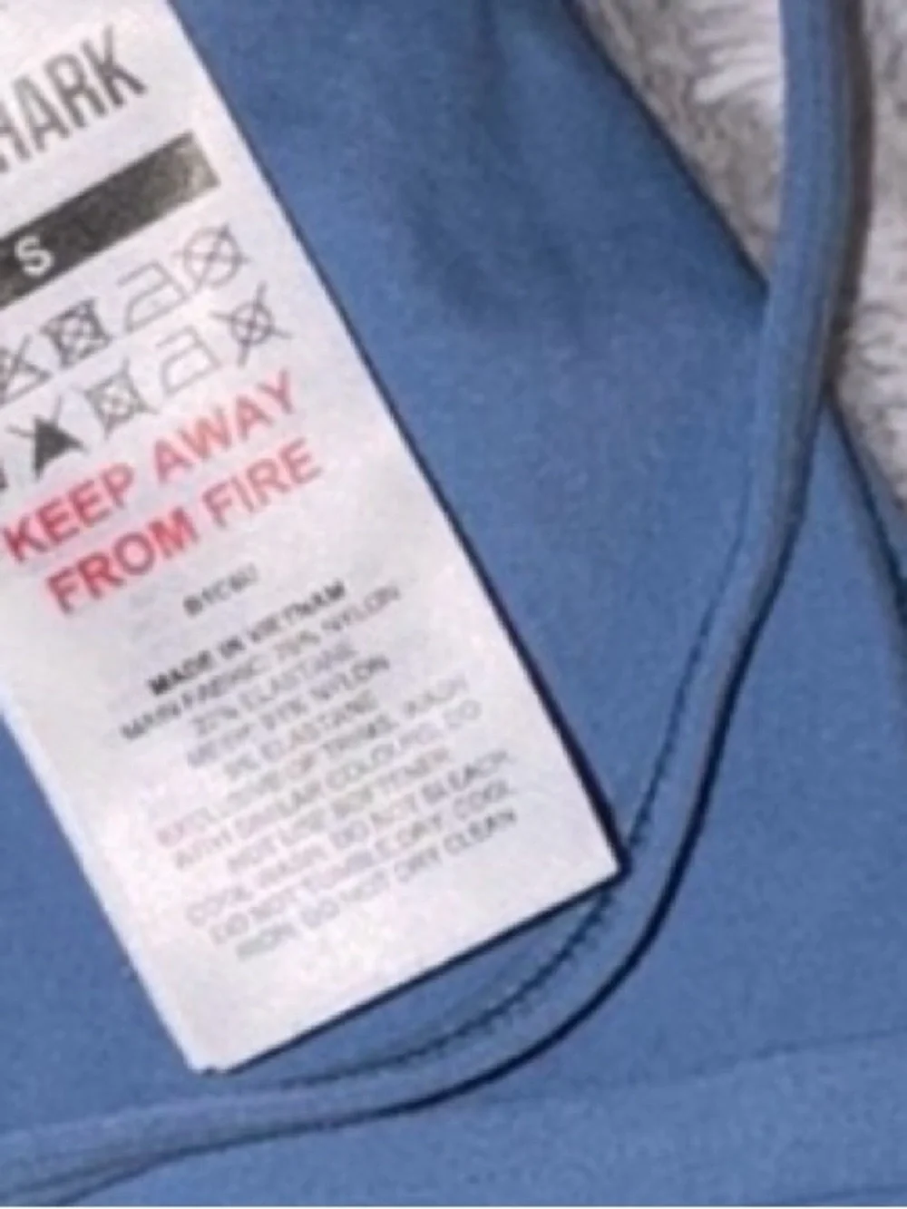 Never worn! Gymshark Blue Crisscross Sports Bra Sz S - Picture 3 of 3